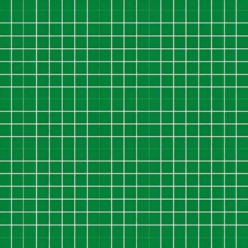 Grid of thin white lines against a green background. Uniform squares