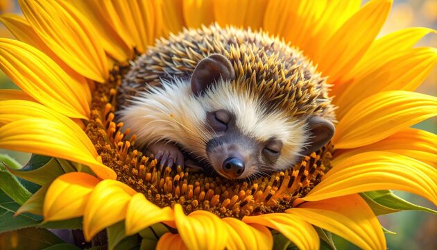 Hedgehog sunflower