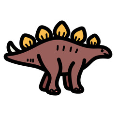 stegosaurus illustration © smalllike