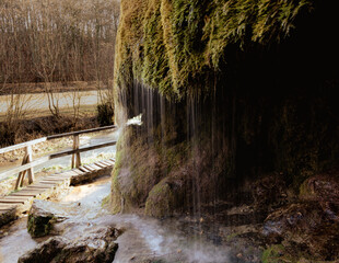 Wodospad w niemieckim parku przyrodniczym © AnikaFotoDe