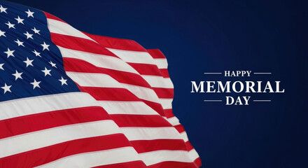 Obraz premium Honoring heroes a patriotic flag day memorial day celebration of american freedom