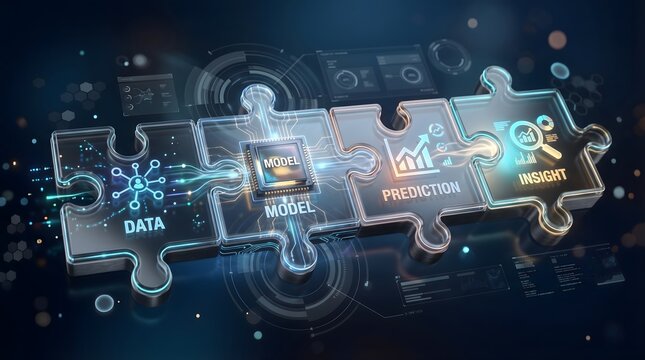 Machine Learning Data Model Prediction Insight Tech Puzzle