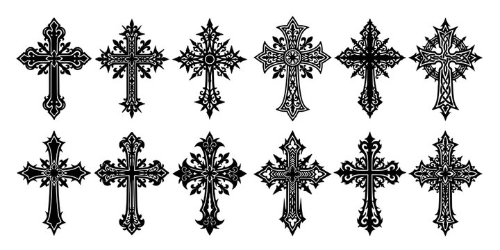 Gothic Cross Symbol Collection