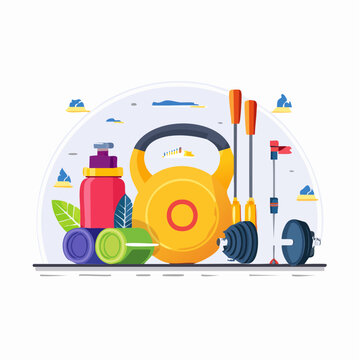 Fitness equipment for a healthy lifestyle and well-being