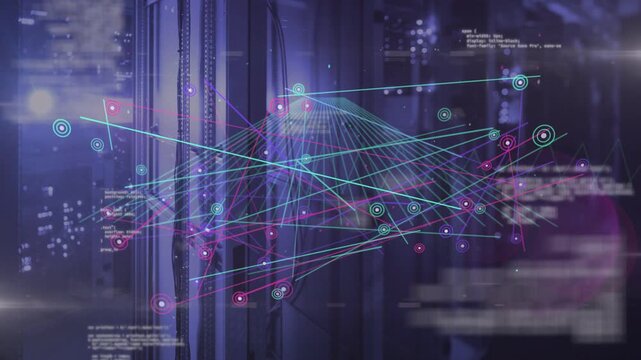 On booting server holographic network overlay building mesh into dense lattice, showing data flow