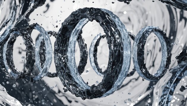 Medium shot of composite rings being molded and aligned for fragmentation sleeves highlighting the layered structure and advanced materials used in modern explosive warhead design.