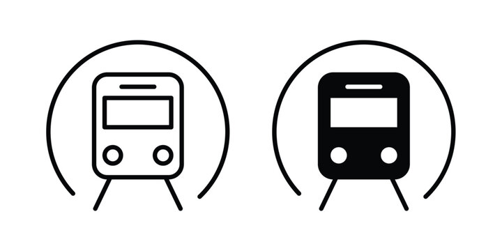 Subway icon UI vector. Vector icon set.