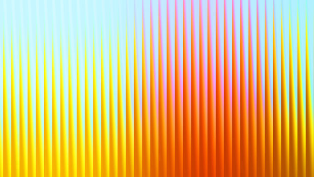 Abstract vertical line pattern with vibrant orange and yellow gradients, rhythmic geometric stripe background, colorful motion blur texture for modern design
