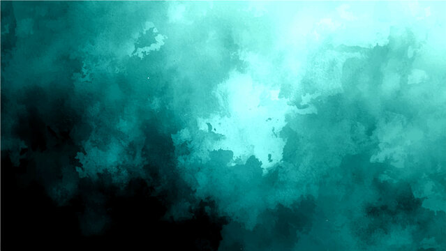 Vector An abstract cloudscape rendering a dreamlike ambiance. Evoking a sense of serenity. Featuring gradients of teal and light, representing the ethereal.