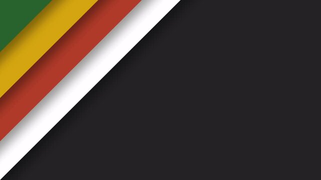 Celebrating Emancipation Day with Vibrant Pan-African Colors and Symbolic Graphic Design