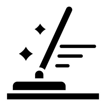 floor mop icon vector