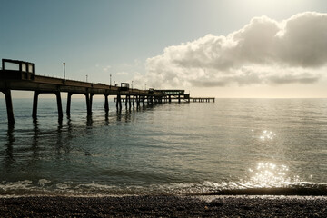 Obraz premium pier on the beach