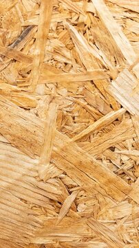 Oriented Strand Board OSB Texture Background Natural Wood Chip Pattern Construction Material Detailed Timber Surface Abstract Brown Wooden Panel