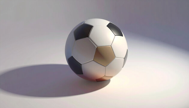 Soccer ball isolated on white background