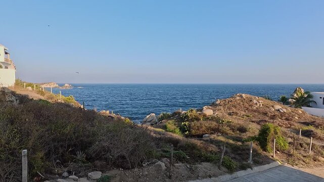 View from the top of the cliff, San Augustin, Oaxaca Mexico