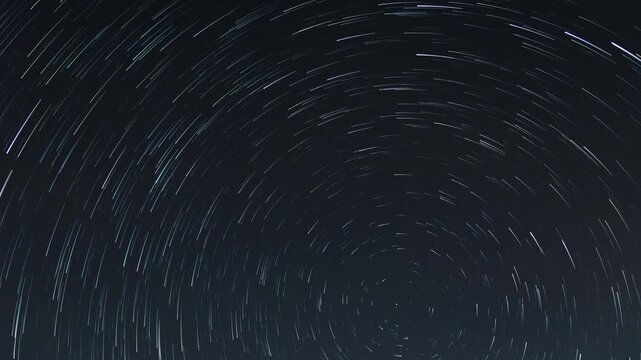 Comet Mode Star Trails: Hypnotic Night Sky Rotation Time-lapse