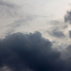 Obraz premium Dramatic Storm Clouds Gathering in a Dark, Ominous Sky