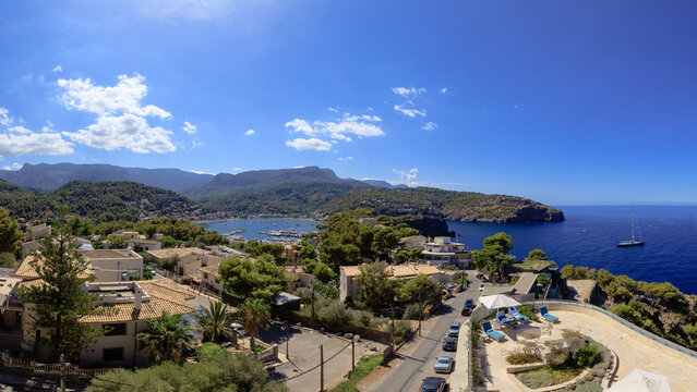 Port de Soller and surroundings seen from the north side