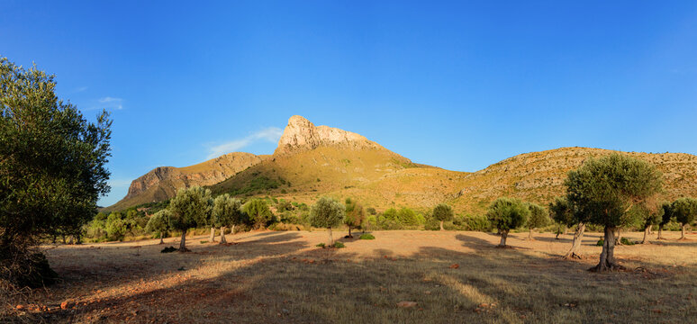 Puig de Ferrutx in the evening, Mallorca, Spain