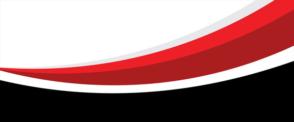 Fototapeta premium abstract red and blak business banner background with dynamic curves composition