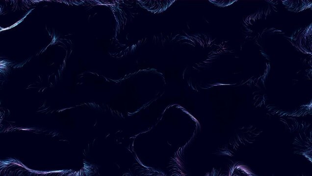 turbulent motion of particles at the edges of the frame