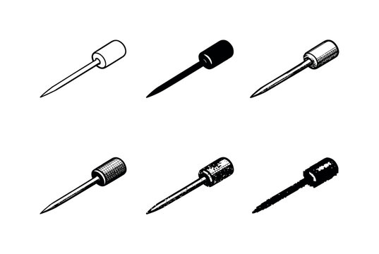 Metal probe of a meat thermometer designed to penetrate meat and sense internal temperature