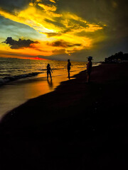 Fototapeta premium sunset at the beach