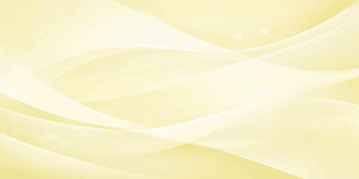 Abstract golden yellow flowing ribbons forming graceful waves that create a sense of elegance and sophistication. The composition is clean and minimalist, with a focus on form and texture.