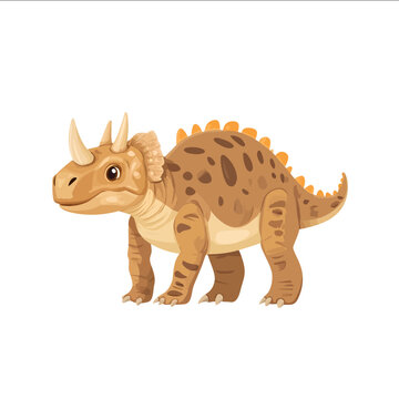 simple vector Doedicurus clipart illustration white background vector art style simple design flat illustration no shadows