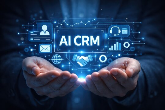Artificial Intelligence Crm Customer Relationship Management Concept
