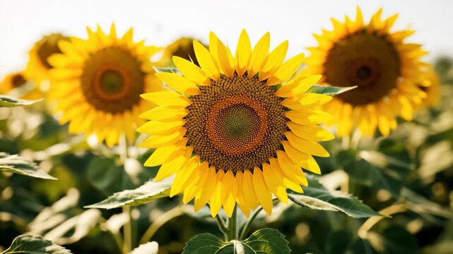 Scandinavian minimal floral repeat with small sunflower motifs, soft watercolor Nordic pattern with simple botanical balance and clean charm, ultra-realistic, no logos.