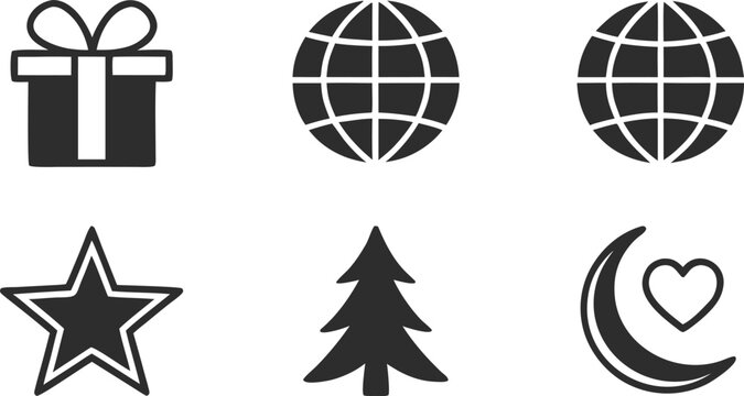 Black and white for global celebrations and holidays