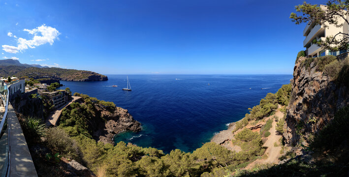 View from Hotel Jumeirah to Port de Soller