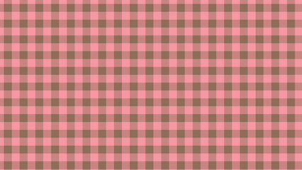 Naklejka premium A delightful checkered pattern blending warm pink and earthy brown tones for a cozy, inviting surface