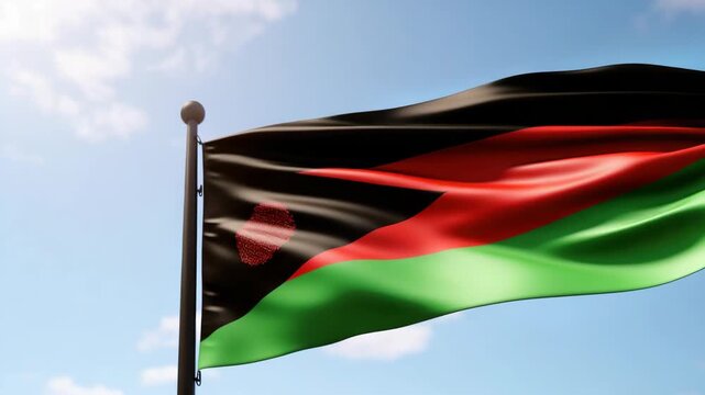 A vibrant and colorful representation of national pride.