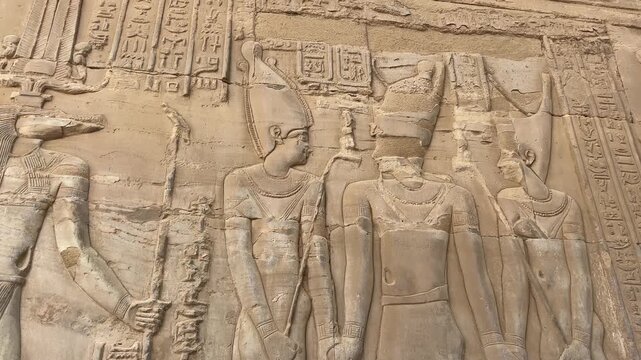 A view from the Kom Ombo Temple in Kom Ombo, Egypt.