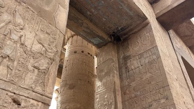 A view from the Kom Ombo Temple in Kom Ombo, Egypt.