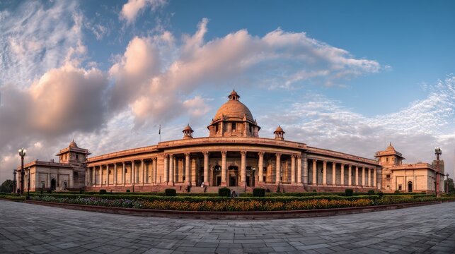 indian national parliament building in new delhi