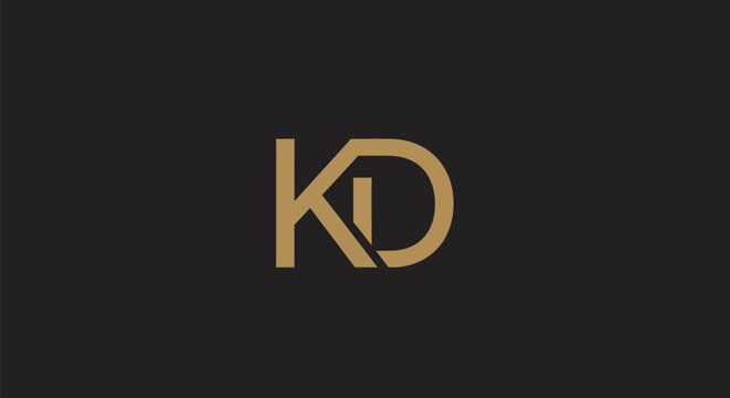 Elegant KD Monogram Logo Design.
