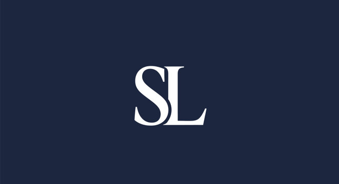 Elegant Monogram SL Logo Design.