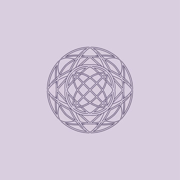 Geometric Mandala Sacred Geometry Symbol Abstract Art.