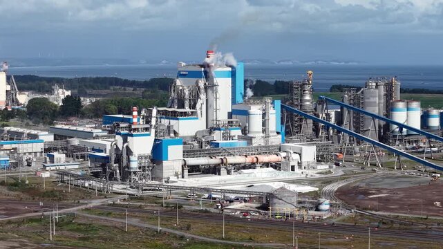 Bio Bio, Chile, March 24, 2026: Supply chain operations: Wood pulp production in South America.