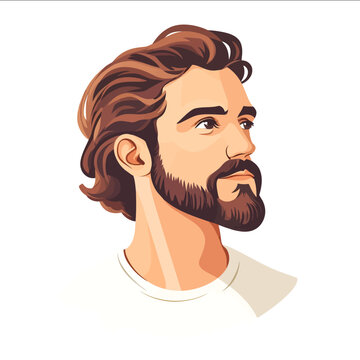 simple vector Minskin clipart illustration white background vector art style simple design flat illustration no shadows