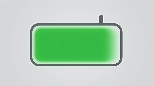 An illustration of a green tag, possibly an electronic one, isolated on white