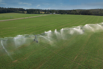 Field Irrigator With Second in Distance © geoffkuchera