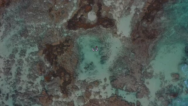 Beautiful coral reef tide pools Sharks Cove, Oahu, Hawaii
