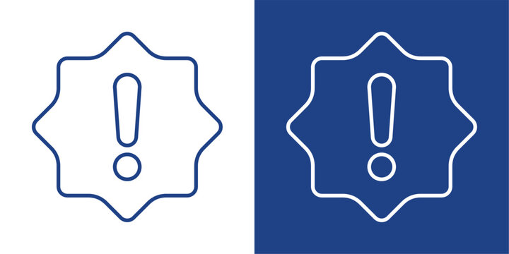 Issue Blue And White Icon Style Collection