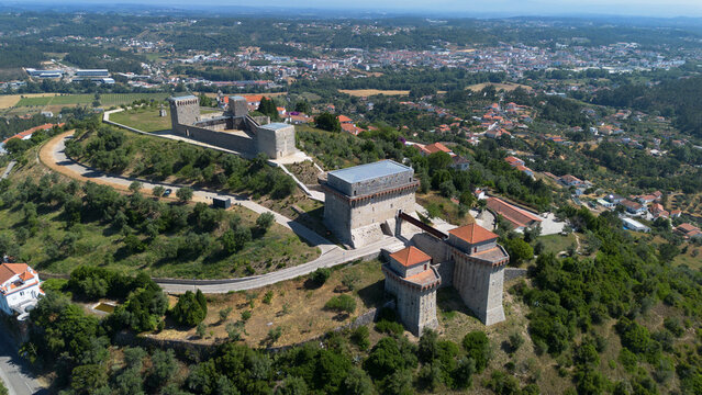 Drone photo Castelo e Pa&ccedil;o dos Condes de Our&eacute;m Portugal Europe