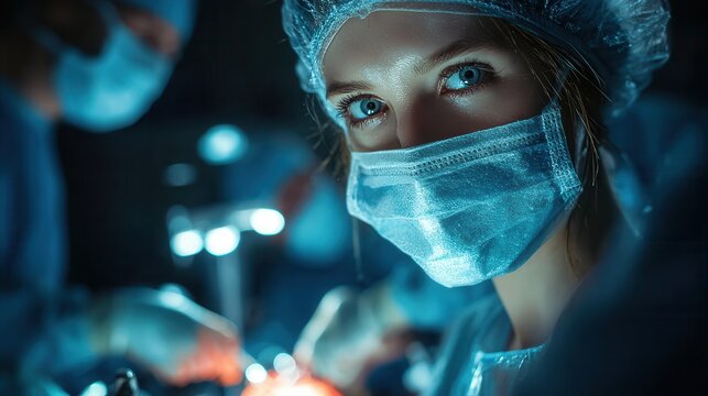 Surgeon at work in operating room
