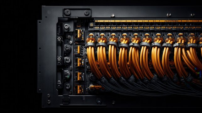 Neat cable management panel display